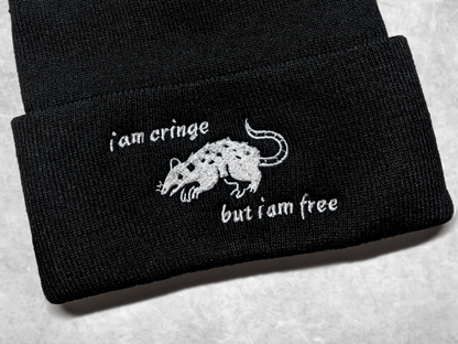 i am cringe beanie