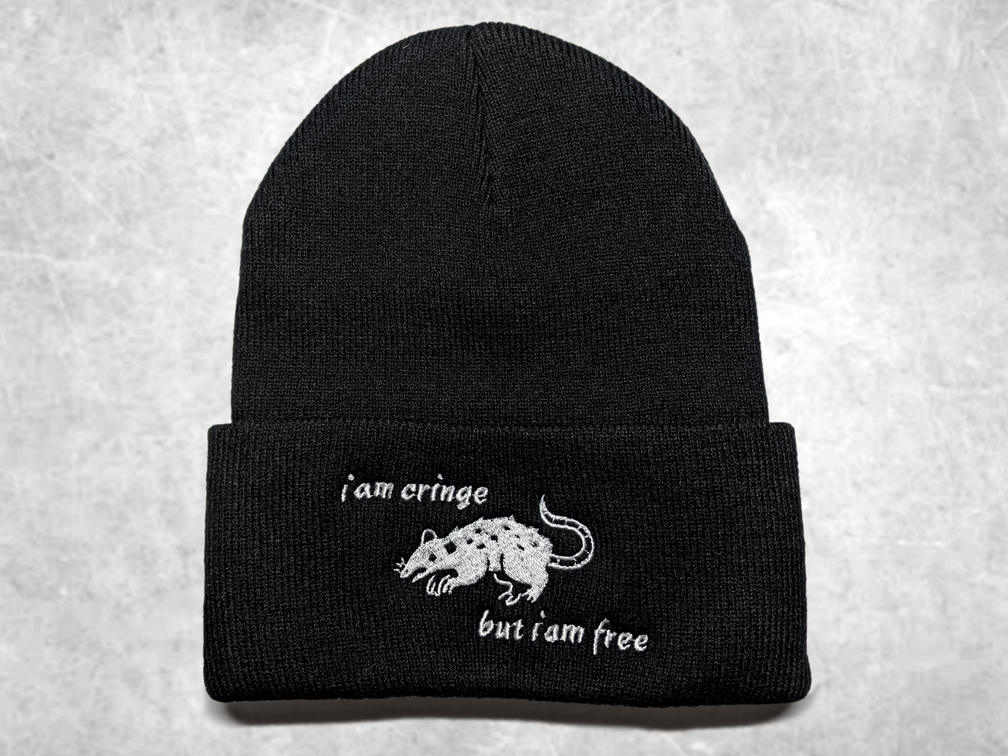 i am cringe beanie