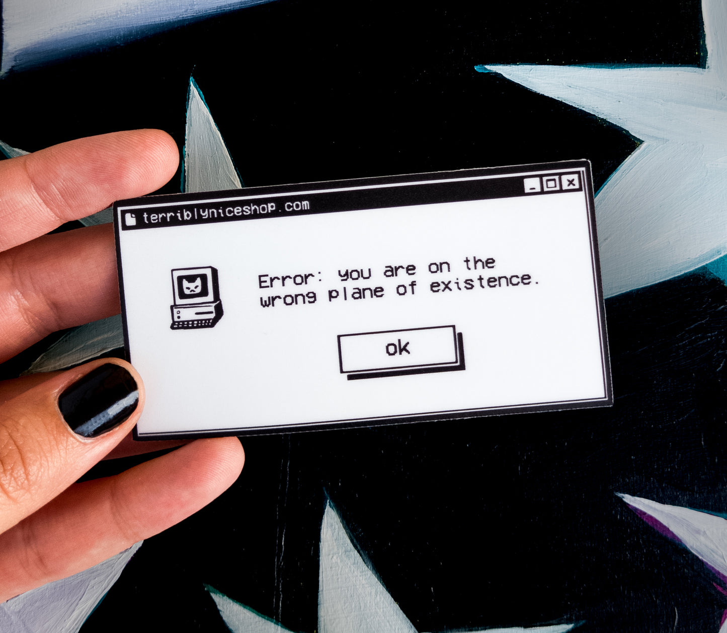 error window waterproof matte vinyl sticker