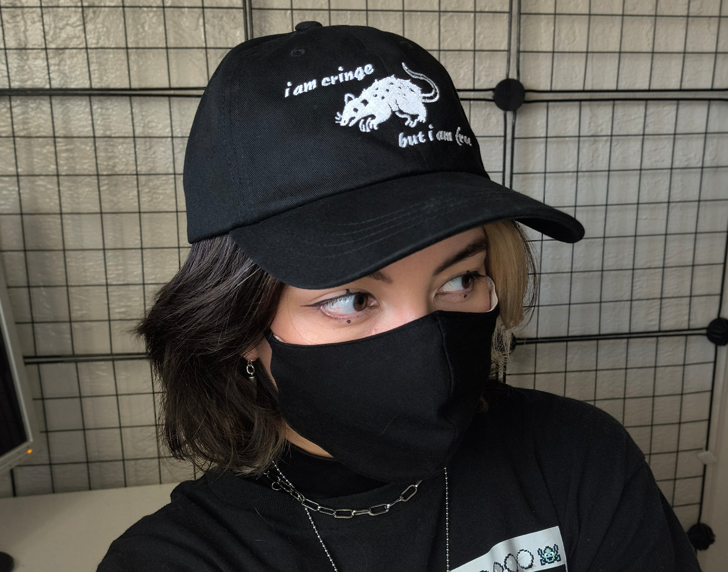 i am cringe, but i am free | embroidered twill hat