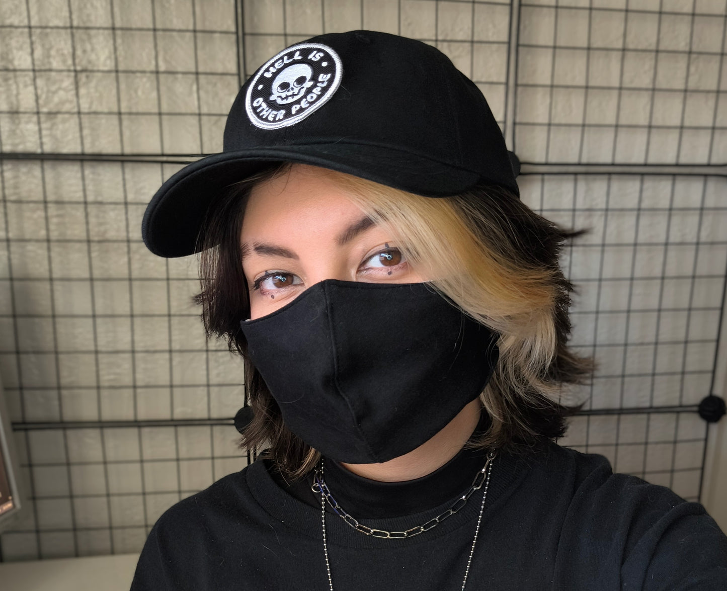 hell is other people | embroidered twill patch hat