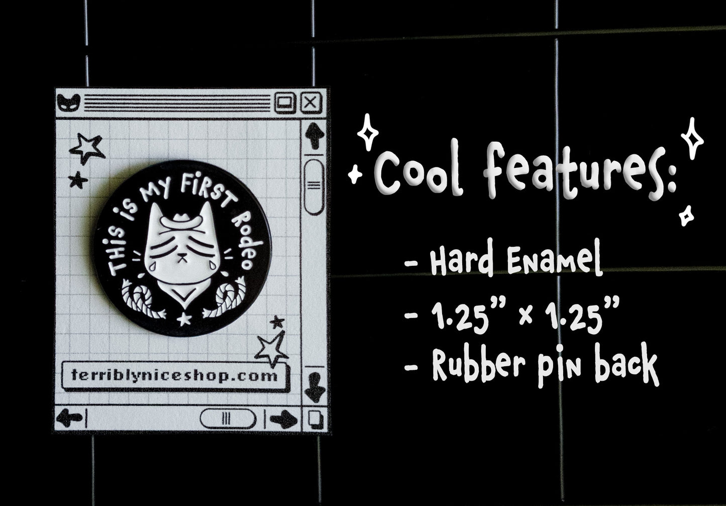my first rodeo pin