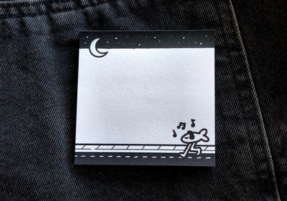 nighttime stroll sticky notes